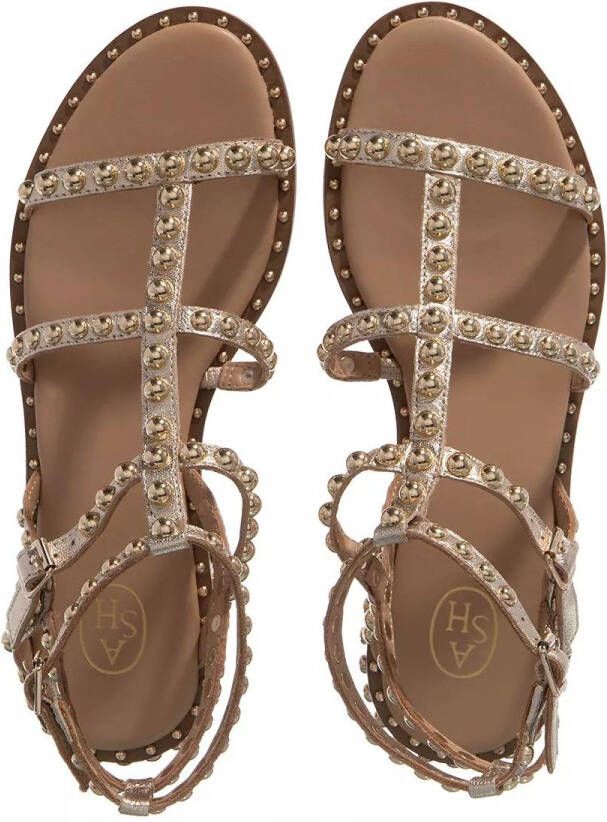 Ash Platte Sandalen met Gouden Studs Beige Dames - Foto 5