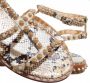 Ash Platte Sandalen met Gouden Studs Beige Dames - Thumbnail 5