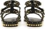 Ash Sandalen Studded Black Calf Leather Sandal in zwart - Thumbnail 1