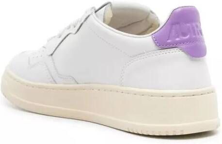 Autry International Sneakers Medalist Lilac Leather Sneakers in wit