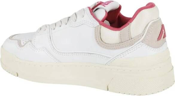 Autry Low-Top Sneakers Clc Classic White Low-Top Leather Sneakers in wit