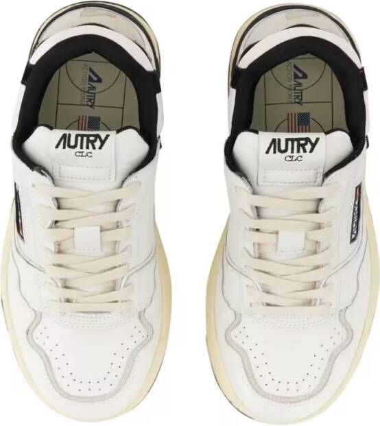 Autry Low-Top Sneakers Low-Top Sneakers With Smooth Leather Upper And Per in wit