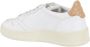 Autry Witte Leren Lage Sneakers met Logo Patch White Dames - Thumbnail 2