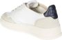 Autry Witte leren sneakers met groene hiel geïnspireerd op jaren 80 design White Heren - Thumbnail 3