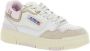 Autry Low-Top Sneakers Multicolor Low Top Sneakers With Logo Patch In Lea in poeder roze - Thumbnail 2