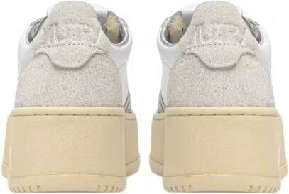 Autry Low-Top Sneakers Platform Low Lea Stars Wht Sneakers in wit