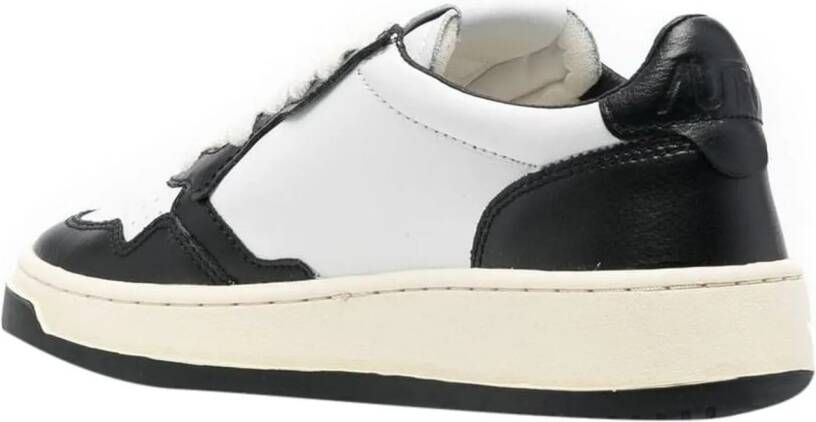Autry Low-Top Sneakers Classic White Sneakers With Leather Detailing in wit