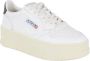 Autry Low-Top Sneakers White Leather Platform Low Sneakers in wit - Thumbnail 2