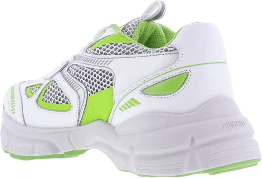 Axel Arigato Low-Top Sneakers Dames Marathon Runner Wit Groen in wit