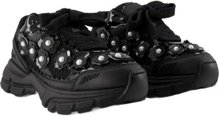 Axel Arigato Low-Top Sneakers Marathon Flwr Sneakers Leather Black in zwart