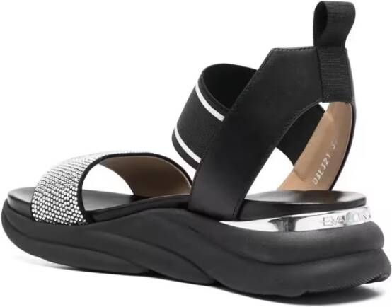 Baldinini Sandalen Flat Woman Sandals in zwart