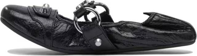 Balenciaga "City" Ballet Flats in zwart
