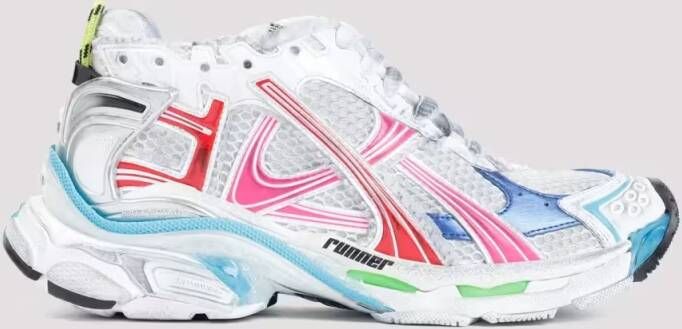 Balenciaga Low-Top Sneakers Runner Multicolor Polyurethane Sneakers in wit