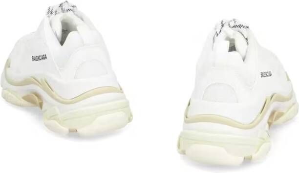 Balenciaga Low-Top Sneakers Triple S Low-Top Sneakers With Chunky Maxi Sole in wit