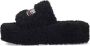 Balenciaga Sandalen "Furry" Slide Sandals – Black in zwart - Thumbnail 1