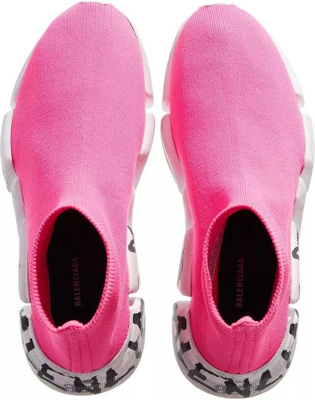 Balenciaga Sneakers Speed Graffiti Recycled Knit in roze