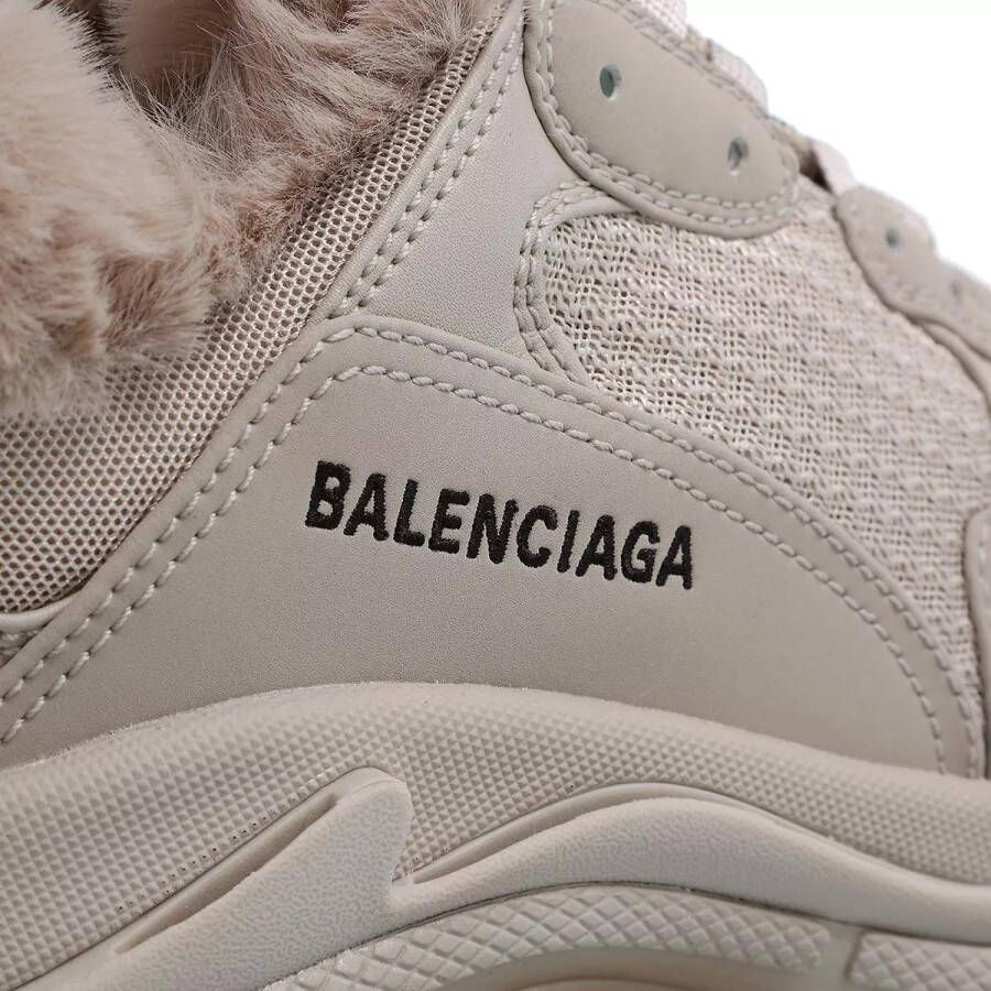 Balenciaga Sneakers Triple S Sneakers Fake Fur in beige