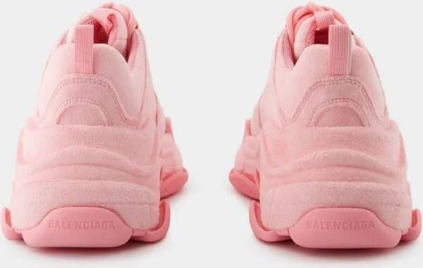 Balenciaga Low-Top Sneakers Triple S Sneakers Leather Pink in roze
