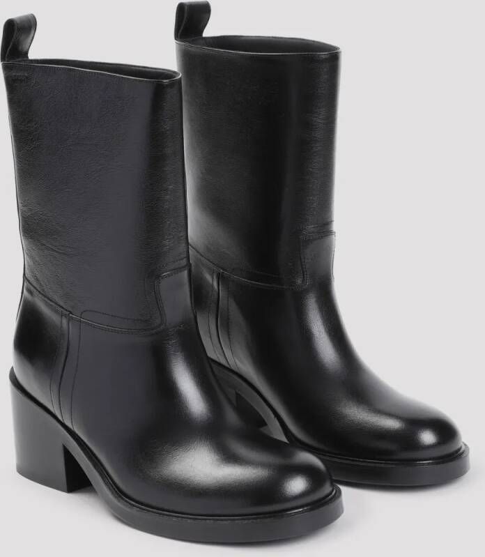 Bally Boots Black Ankle Boots in zwart