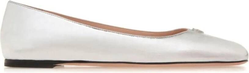 Bally Loafers Flat shoes Silver Divers in zilver