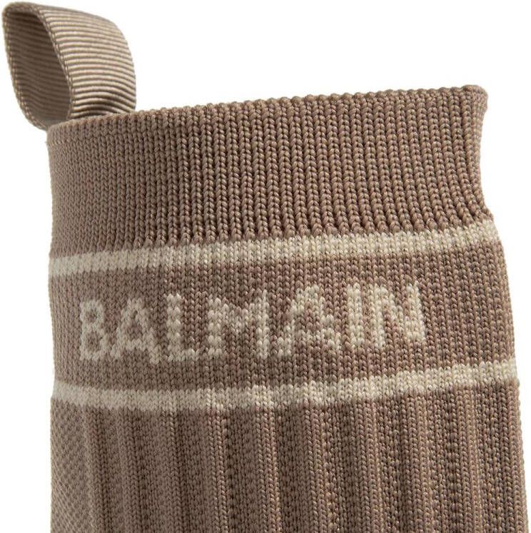 Balmain Boots & laarzen Skye stretch mesh ankle boots in taupe