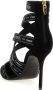 Balmain Hoge hakken 'Couture Ribbon-Print' Pumps in zwart - Thumbnail 1