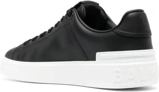 Balmain Low-Top Sneakers B Court-Calfskin Sneaker in zwart