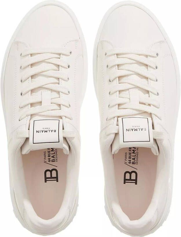 Balmain Sneakers B-Court sneakers in calfskin in crème