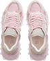 Balmain B-East trainer in leather suede and mesh Pink Dames - Thumbnail 2