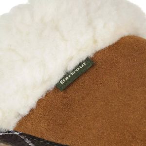 Barbour Slippers Lydia Mule Suede Slipper in cognac