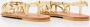 BB ST. TROPEZ Sandalen Delly Leather Sandal in goud - Thumbnail 1