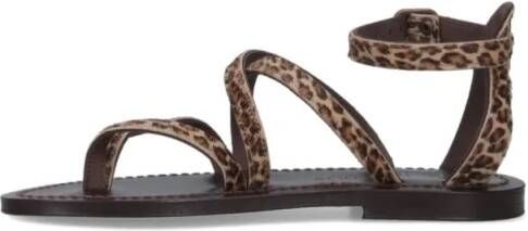 BB ST. TROPEZ Sandalen Epicure' Flip Flops – Leopard Print in bruin