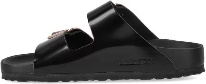 Birkenstock Sandalen Arizona Big Buckle High Shine Black Sandal in zwart