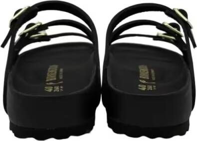 Birkenstock Sandalen Florida Slide – Polished Leather in zwart