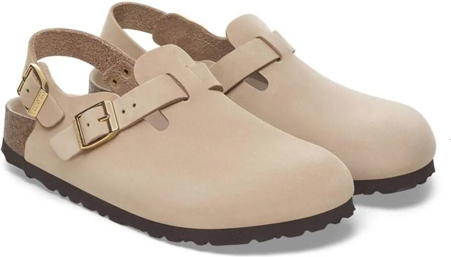 Birkenstock Slippers & Mules "Tokio" Slingback Mules – Beige in beige