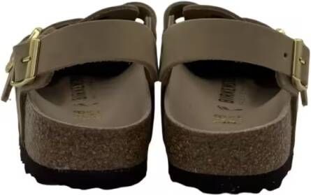 Birkenstock Sandalen Tokio Clog – Sandcastle Nubuck Leather in groen