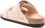 Birkenstock Nubuck Leren Sandalen met Verstelbare Banden Beige Dames - Thumbnail 4