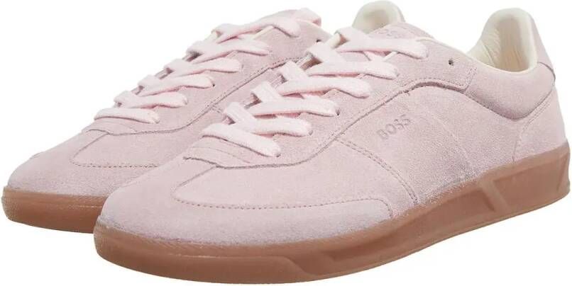 Boss Low-Top Sneakers Brenta Tenn in poeder roze