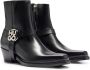 HUGO Boots Kody Stacked-Logo Ankle Boots in zwart - Thumbnail 2
