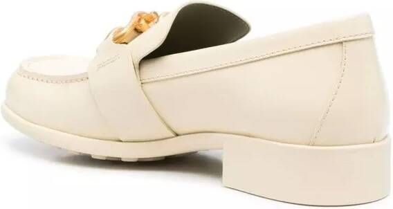 Bottega Veneta Leather Loafers in crème