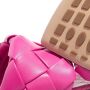 Bottega Veneta Loafers & ballerina schoenen Lido Flat Sandals Intrecciato in roze - Thumbnail 1