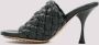 Bottega Veneta Sandalen Green Leather Dot Sandals in zwart - Thumbnail 1