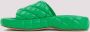 Bottega Veneta Sandalen Parakeet Padded Leather Sandals in groen - Thumbnail 1