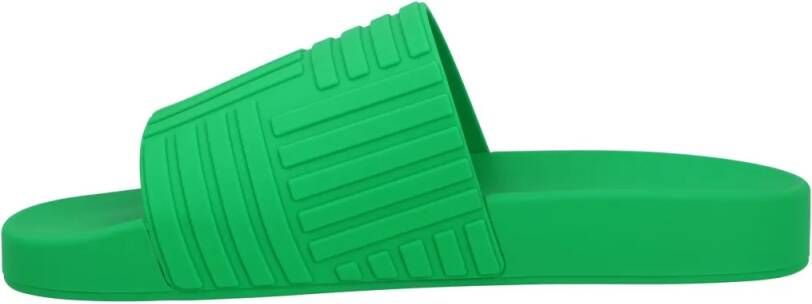 Bottega Veneta Sandalen Resort Slides Green in groen
