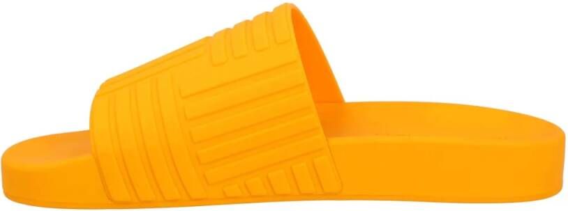 Bottega Veneta Sandalen Resort Slides Orange in oranje