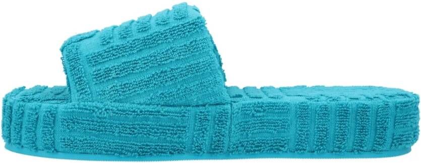 Bottega Veneta Sandalen Resort Sponge Blue in blauw