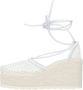 Bottega Veneta Sandalen Stretch Espadrille Wedges in wit - Thumbnail 1