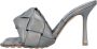 Bottega Veneta Slippers & Mules Metallic Grey Lido Mules in grijs - Thumbnail 1