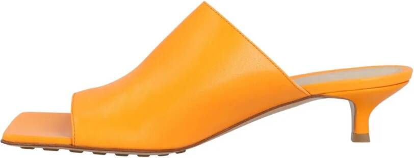 Bottega Veneta Slippers & Mules Stretch Mule Orange in goud