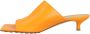 Bottega Veneta Slippers & Mules Stretch Mule Orange in goud - Thumbnail 1